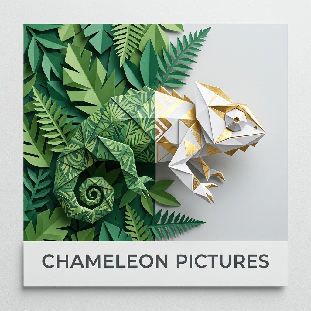 Chameleon Productions — origami papercraft chameleon